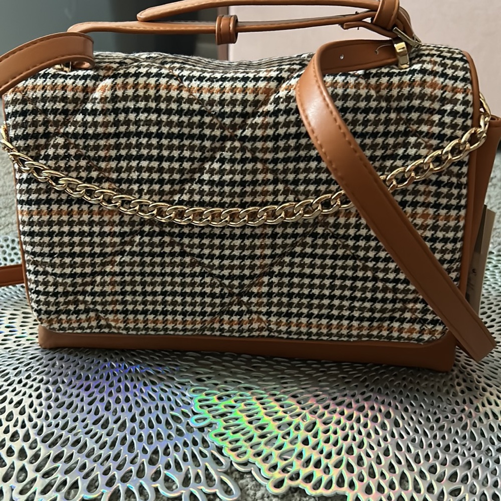 multicolored Crossbody bag Two strap buckle